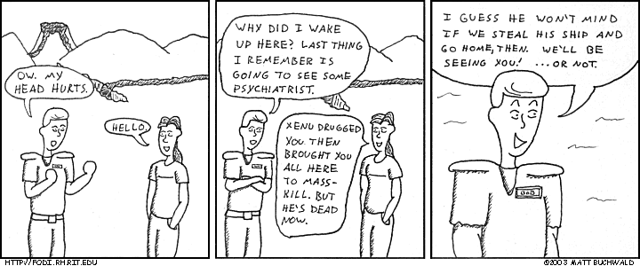 Comic graphic for 2003-08-14: Captain Bob