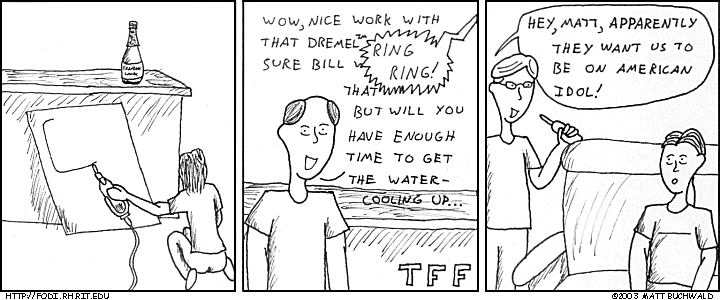 Comic graphic for 2003-09-09: Changing Spaces