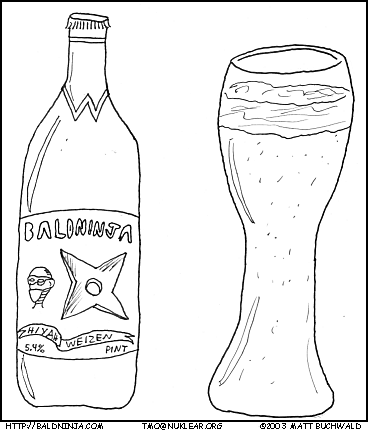 Comic graphic for 2003-10-03: Hiyah Weizen