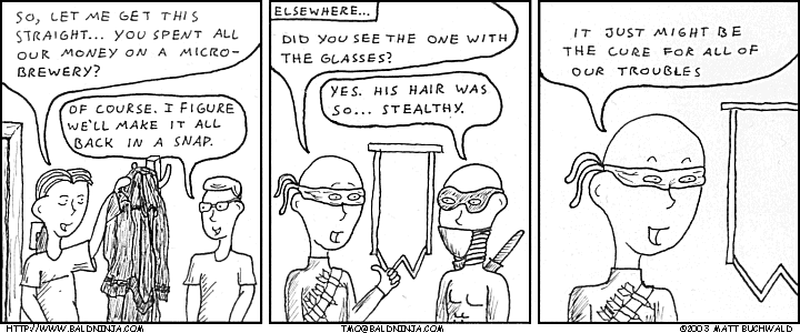 Comic graphic for 2003-10-07: Step Two: Turn a Profit