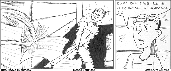 Comic graphic for 2003-10-28: Bloop Single to Shallow Right