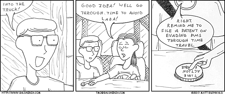 Comic graphic for 2003-10-30: We'd Make Millions.