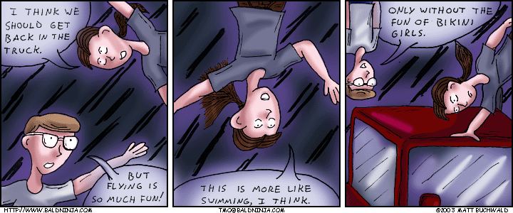 Comic graphic for 2003-11-09: Like Water, Only You Can Breathe