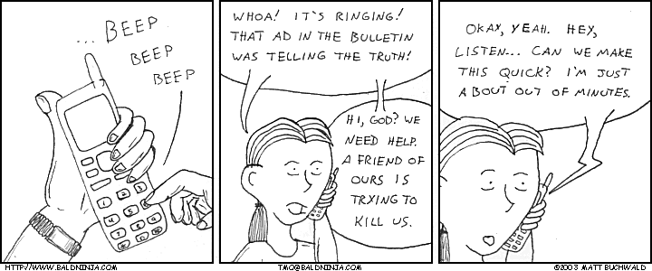 Comic graphic for 2003-12-03: Celestial Cellular