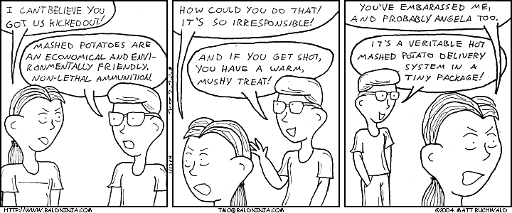 Comic graphic for 2004-01-12: Thrown Out