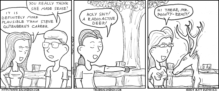 Comic graphic for 2004-01-14: Enter Mr. Pointy Beast
