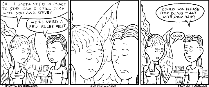 Comic graphic for 2004-01-17: Wave and Smile