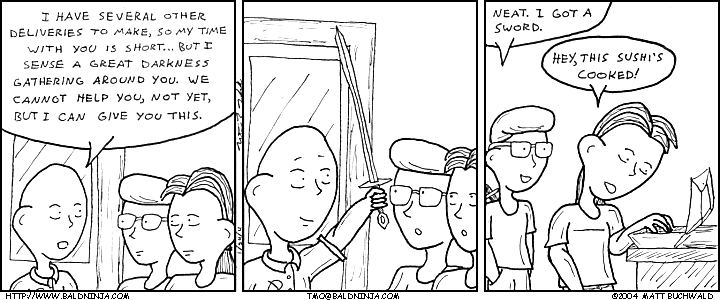 Comic graphic for 2004-01-24: Samurai Sushi 3: Envisionment