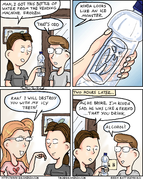 Comic graphic for 2004-01-25: Chronicles of the Ice Monster