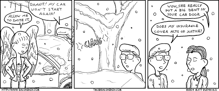 Comic graphic for 2004-01-29: Steve's Car Hates Him