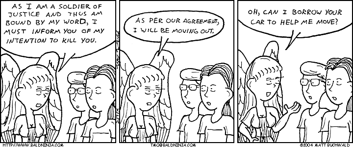 Comic graphic for 2004-02-07: Two Day Notice