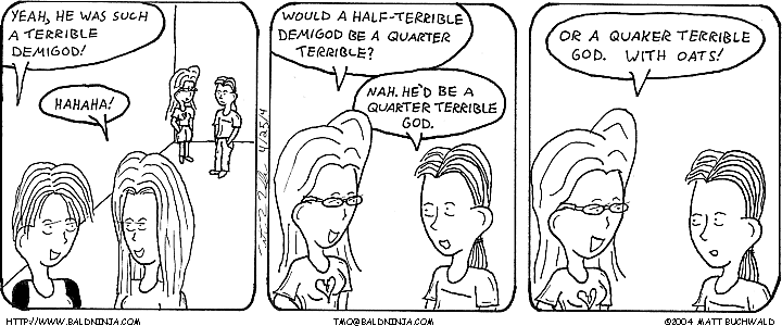 Comic graphic for 2004-04-25: Overhearing