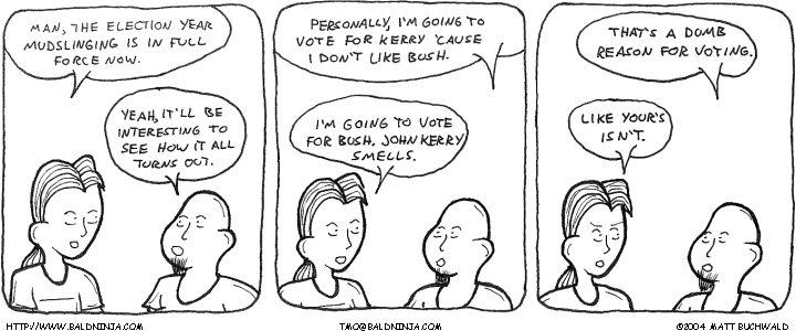 Comic graphic for 2004-08-05: Political Filler