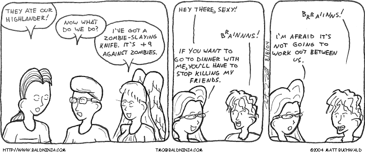Comic graphic for 2004-08-08: Flirting With Danger