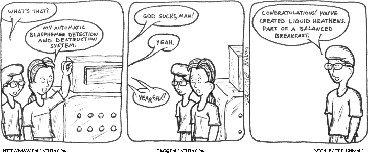 Comic graphic for 2004-08-31: Blasphemy, Inc.
