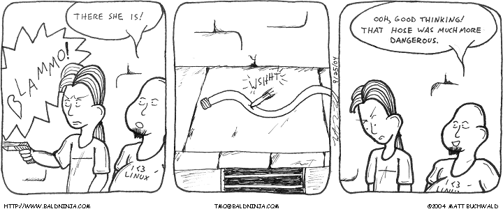 Comic graphic for 2004-09-25: Fast Acting