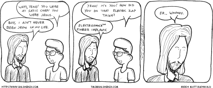 Comic graphic for 2004-10-06: The Godot Identity