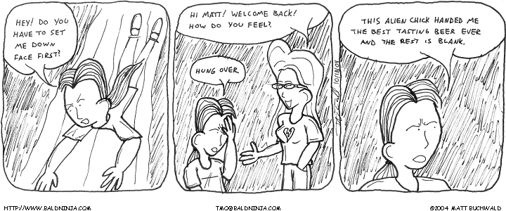 Comic graphic for 2004-10-18: Returned