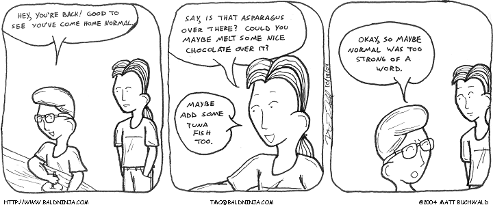 Comic graphic for 2004-10-19: Normalcy is in the Eye of...