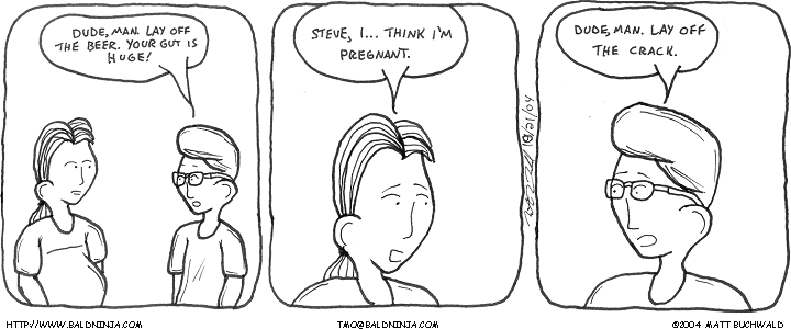 Comic graphic for 2004-10-22: Probably Not Normally Possible, But Is.