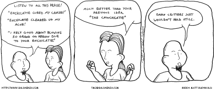 Comic graphic for 2004-11-10: Waiter, There's Hair in My Drink