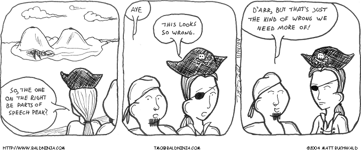 Comic graphic for 2004-11-14: Twin Peaks of Grammar