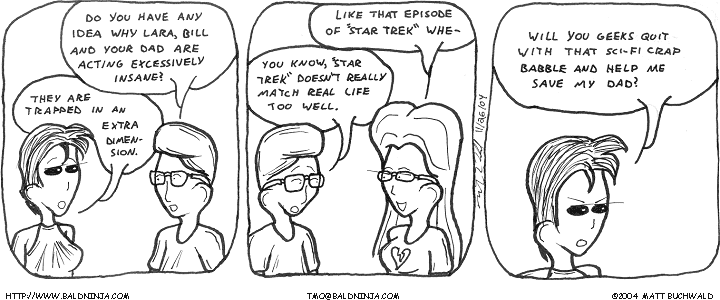 Comic graphic for 2004-11-26: Delerium Rescue