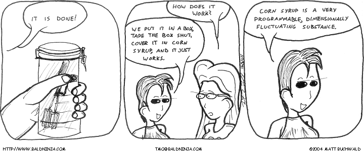 Comic graphic for 2004-12-03: The Nature of Corn Syrup