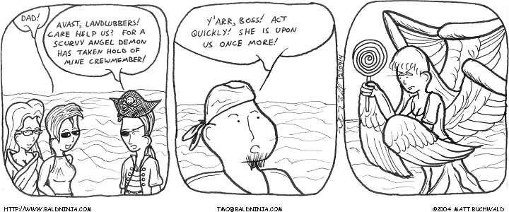 Comic graphic for 2004-12-09: Y'arr, Here There Be Evil