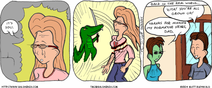 Comic graphic for 2004-12-27: Lost in Mind