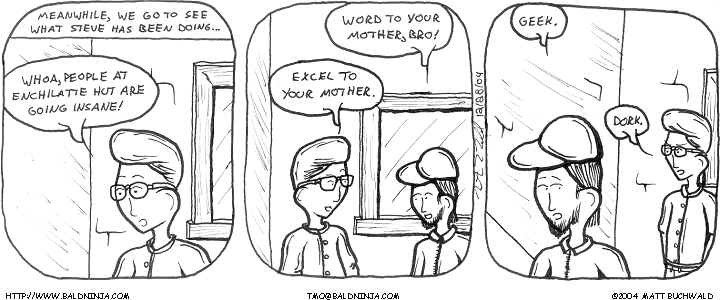 Comic graphic for 2004-12-28: Following Steve