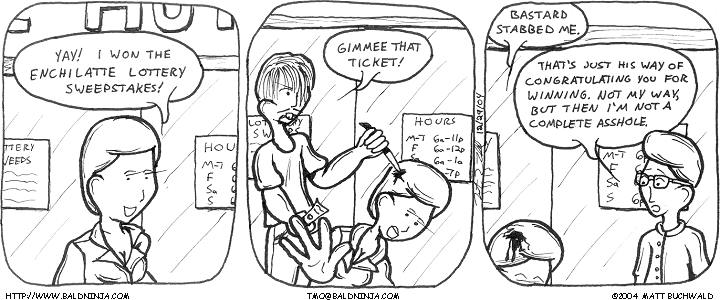 Comic graphic for 2004-12-29: Sudden Violent Actions