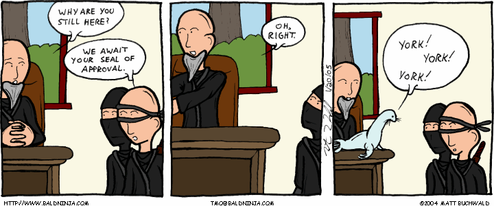 Comic graphic for 2005-01-20: Seal of Approval