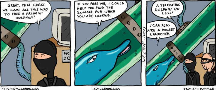 Comic graphic for 2005-01-29: Deathmatch Dolphin