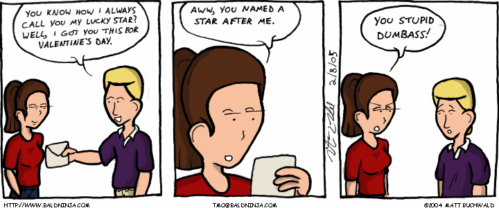 Comic graphic for 2005-02-08: Star Registration