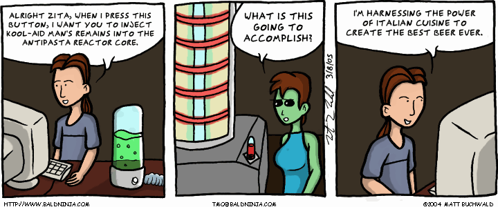 Comic graphic for 2005-03-08: The Beer Lab