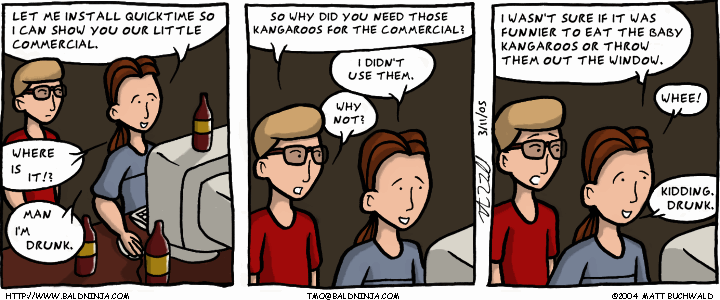 Comic graphic for 2005-03-11: Horribly Inappropriate