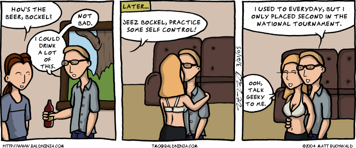 Comic graphic for 2005-03-21: Uncharacteristic Behavior