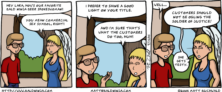 Comic graphic for 2005-04-15: Lara
