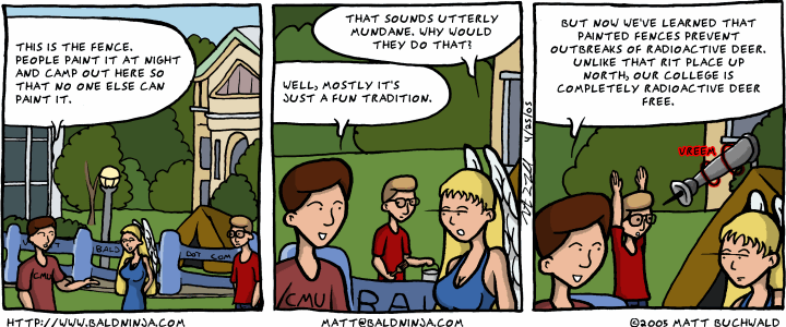 Comic graphic for 2005-04-25: The Fence