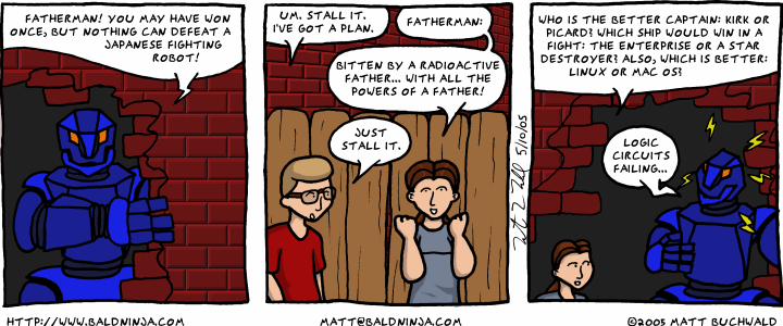 Comic graphic for 2005-05-10: GeekBot 3.0