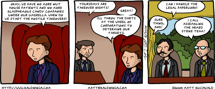 Comic graphic for 2005-06-30: Picking Teams