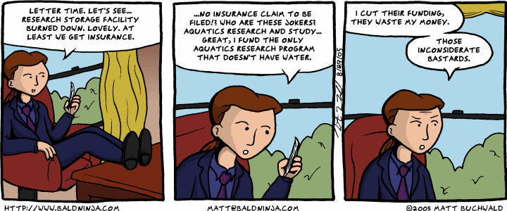 Comic graphic for 2005-08-29: Fire!