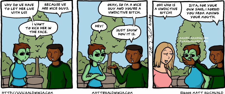Comic graphic for 2005-08-30: New Quarter