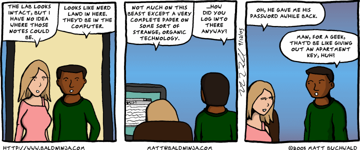 Comic graphic for 2005-09-12: Trust