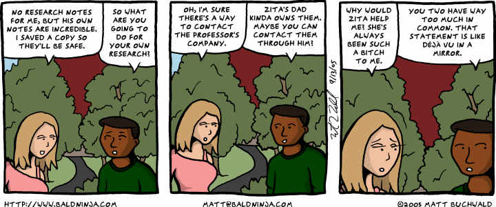 Comic graphic for 2005-09-13: Aid by Enemy