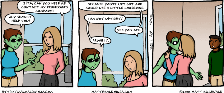 Comic graphic for 2005-09-14: Uptight