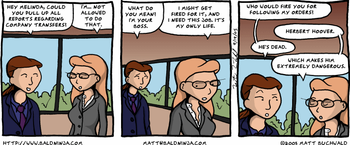 Comic graphic for 2005-09-19: Paranoia