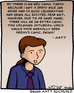 Comic graphic for 2005-09-20: Job Offer
