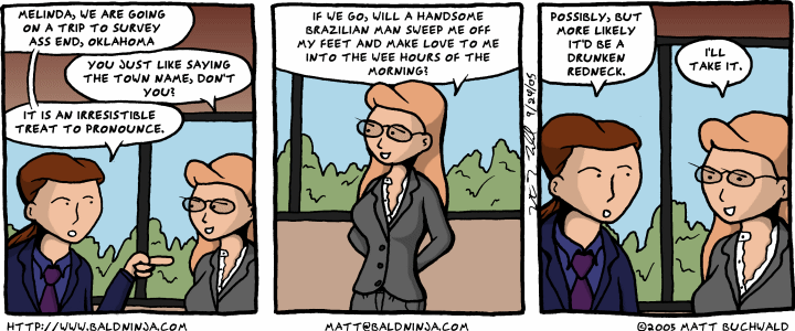 Comic graphic for 2005-09-24: Itinerary